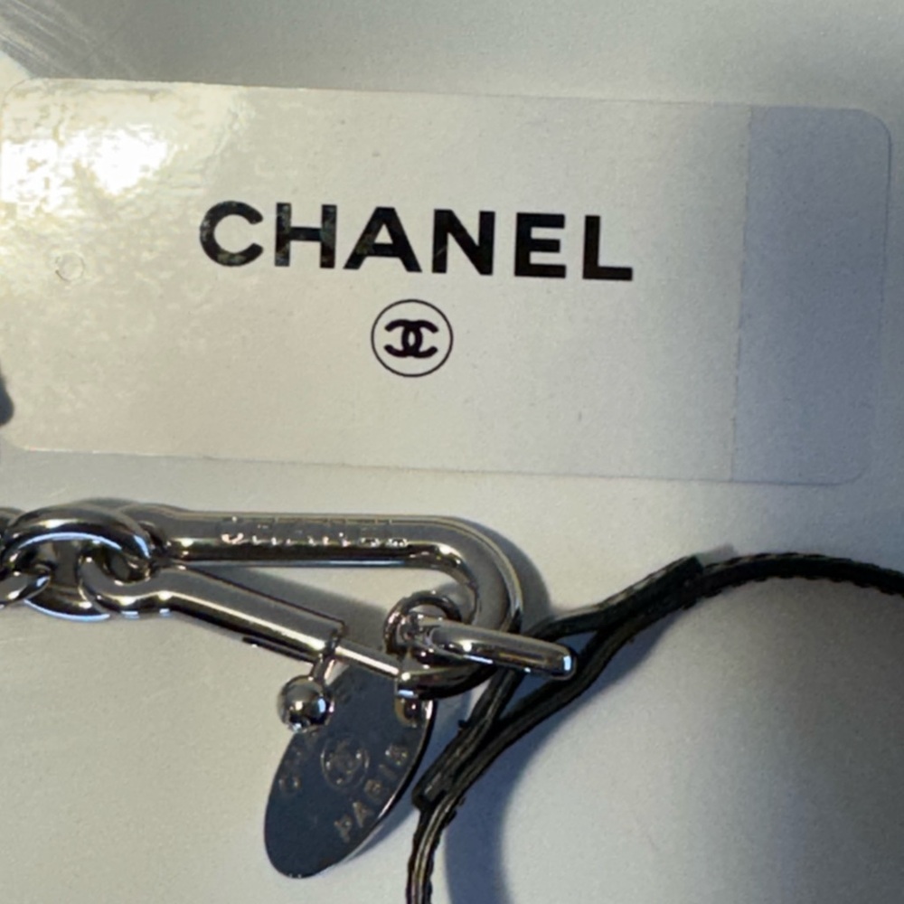Chanel Silver and Black Dog Leash - Picture 2 of 11